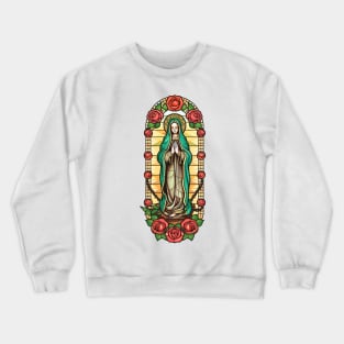 La Virgen de Guadalupe Nuestra Senora Crewneck Sweatshirt